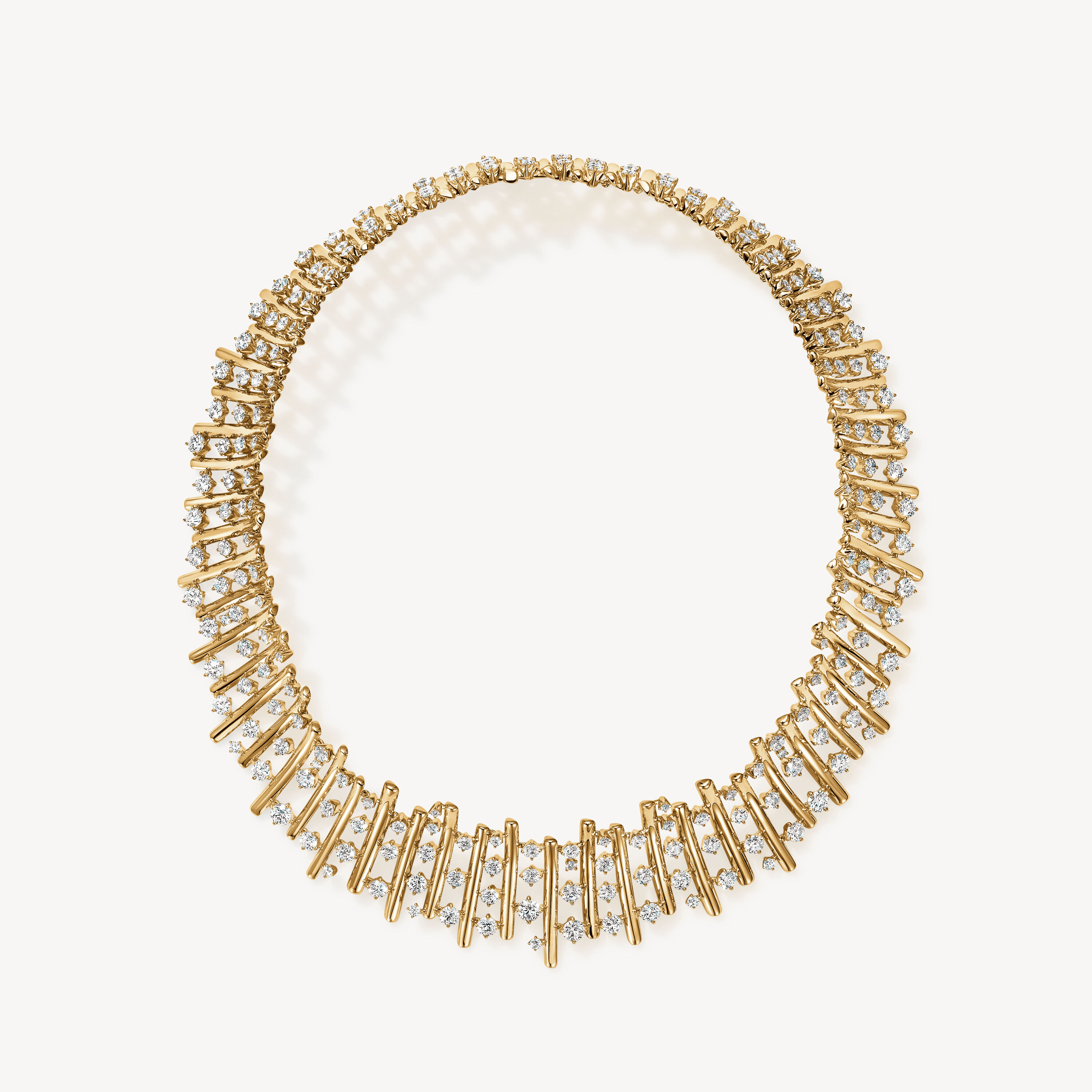 BARRE系列钻石项链, 18K 黄金, large