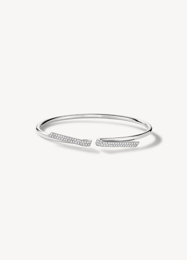 INSIDE/OUT Diamond Flexi Bangle, 18K White Gold INSIDE/OUT Diamond Flexi Bangle, 18K White Gold, large