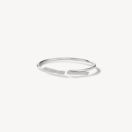 INSIDE/OUT Diamond Flexi Bangle, 18K White Gold INSIDE/OUT Diamond Flexi Bangle, 18K White Gold, large