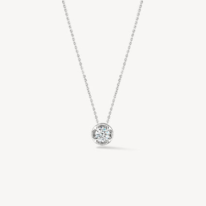 WHIMSICAL CIRCLE 钻石项链, 18K 白金, large