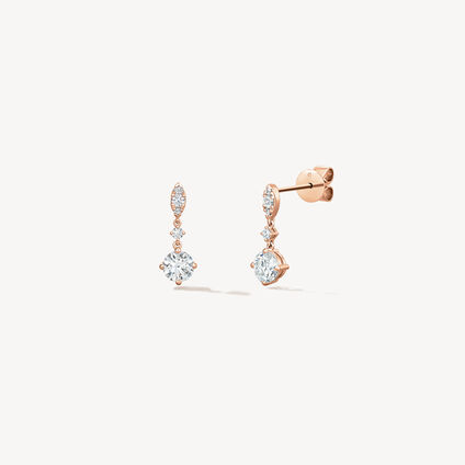 Aerial Petite Drop Earrings, 18K Rose Gold, large