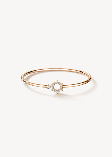 Aerial Open Sunburst Flexi Bangle, 18K Rose Gold Aerial Open Sunburst Flexi Bangle, 18K Rose Gold, large