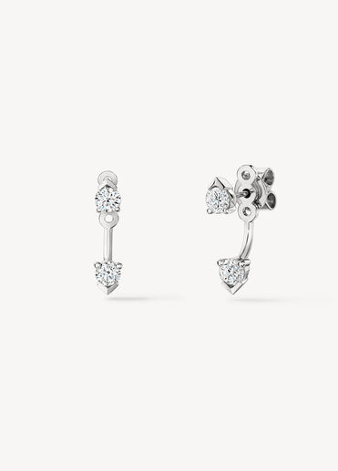 AERIAL Floating Ear Jackets, 18K White Gold AERIAL Floating Ear Jackets, 18K White Gold, large