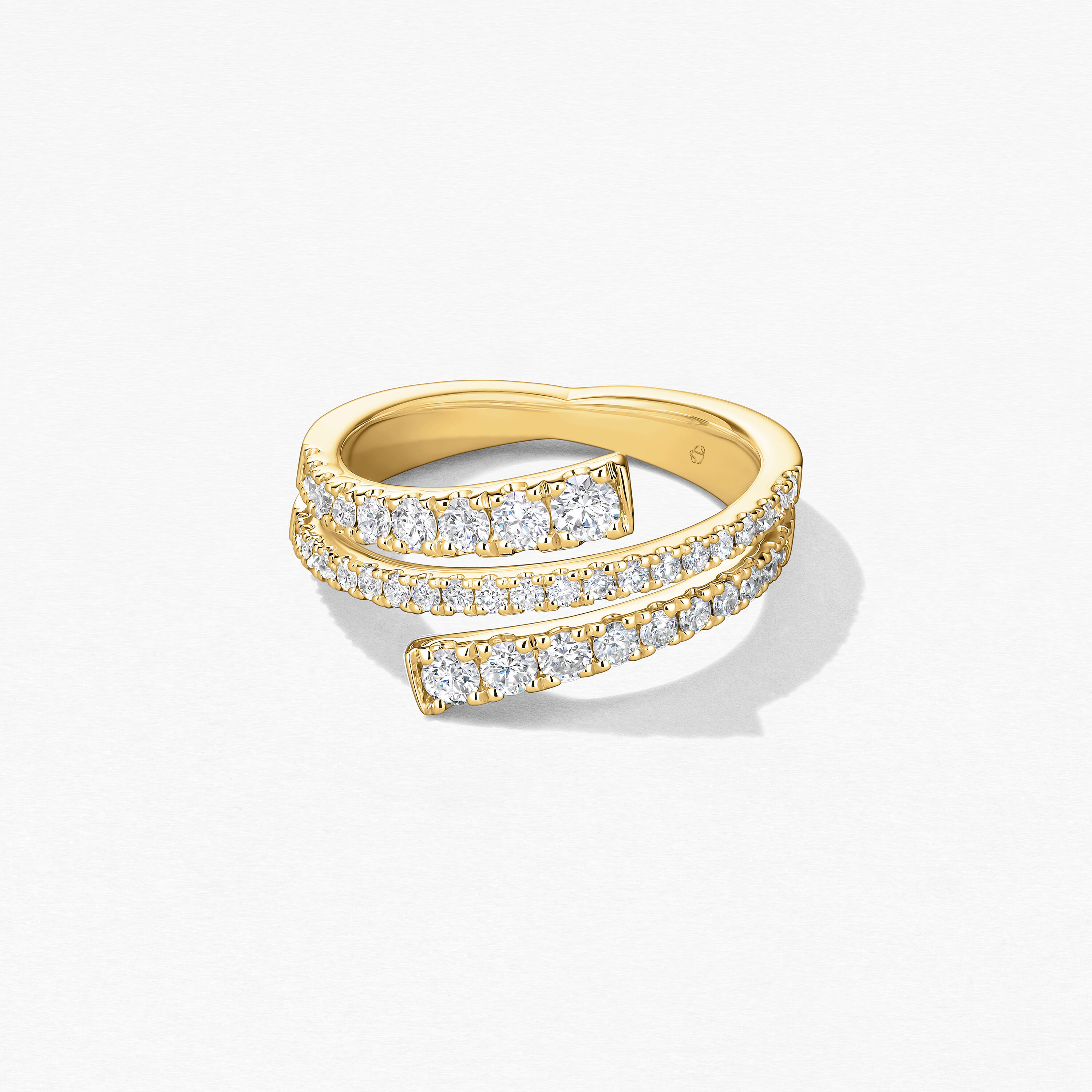 Grace Wrap Ring, 18K Yellow Gold, large