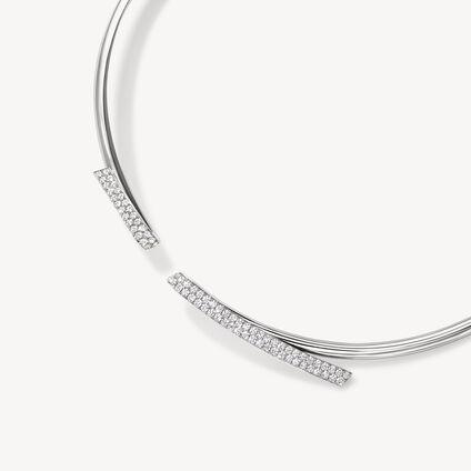 INSIDE/OUT Diamond Flip Choker, 18K White Gold INSIDE/OUT Diamond Flip Choker, 18K White Gold, large