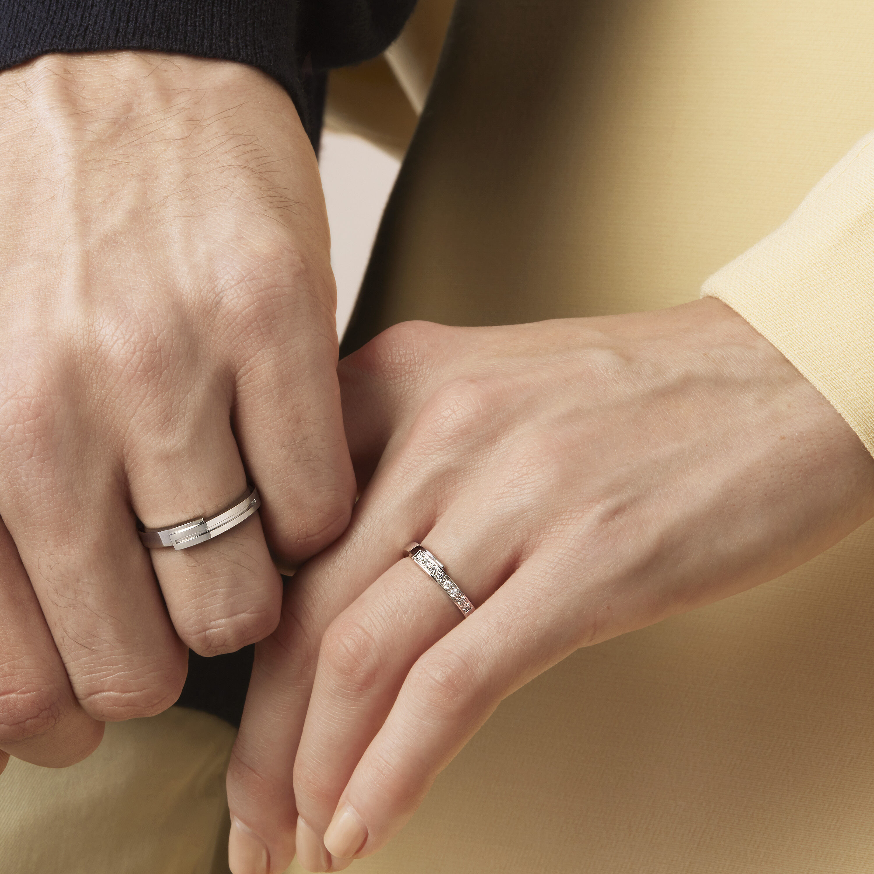 Natural Wedding Band, 18K Rose Gold, large