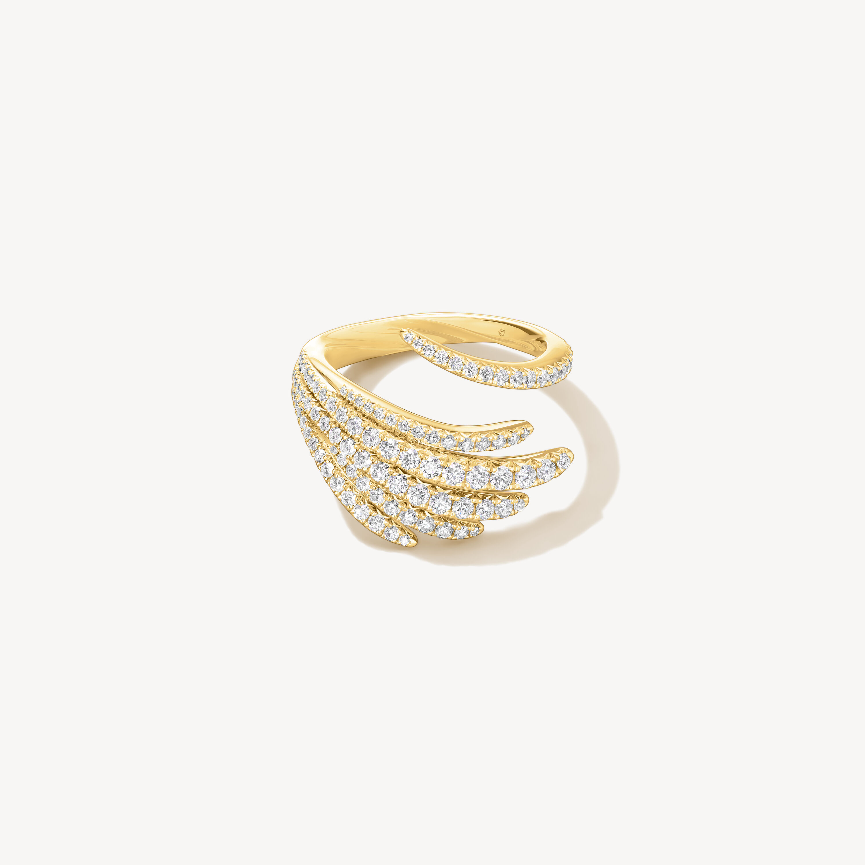 VELA Cocktail Ring, 18K Yellow Gold, large