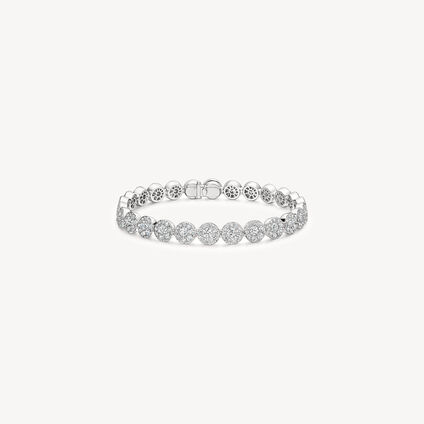 Tessa Line 钻石手链, 18K 白金, large