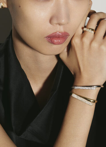 INSIDE/OUT Diamond Flip Huggies, 18K White Gold INSIDE/OUT Diamond Flip Huggies, 18K White Gold, large