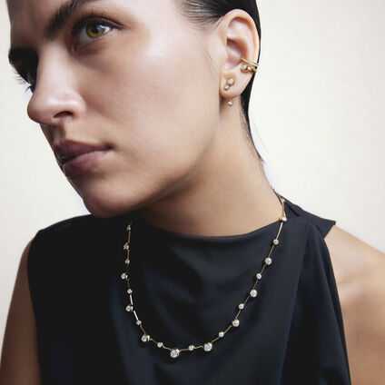 DREAM FLOATING 钻石项链, 18K 黄金, large