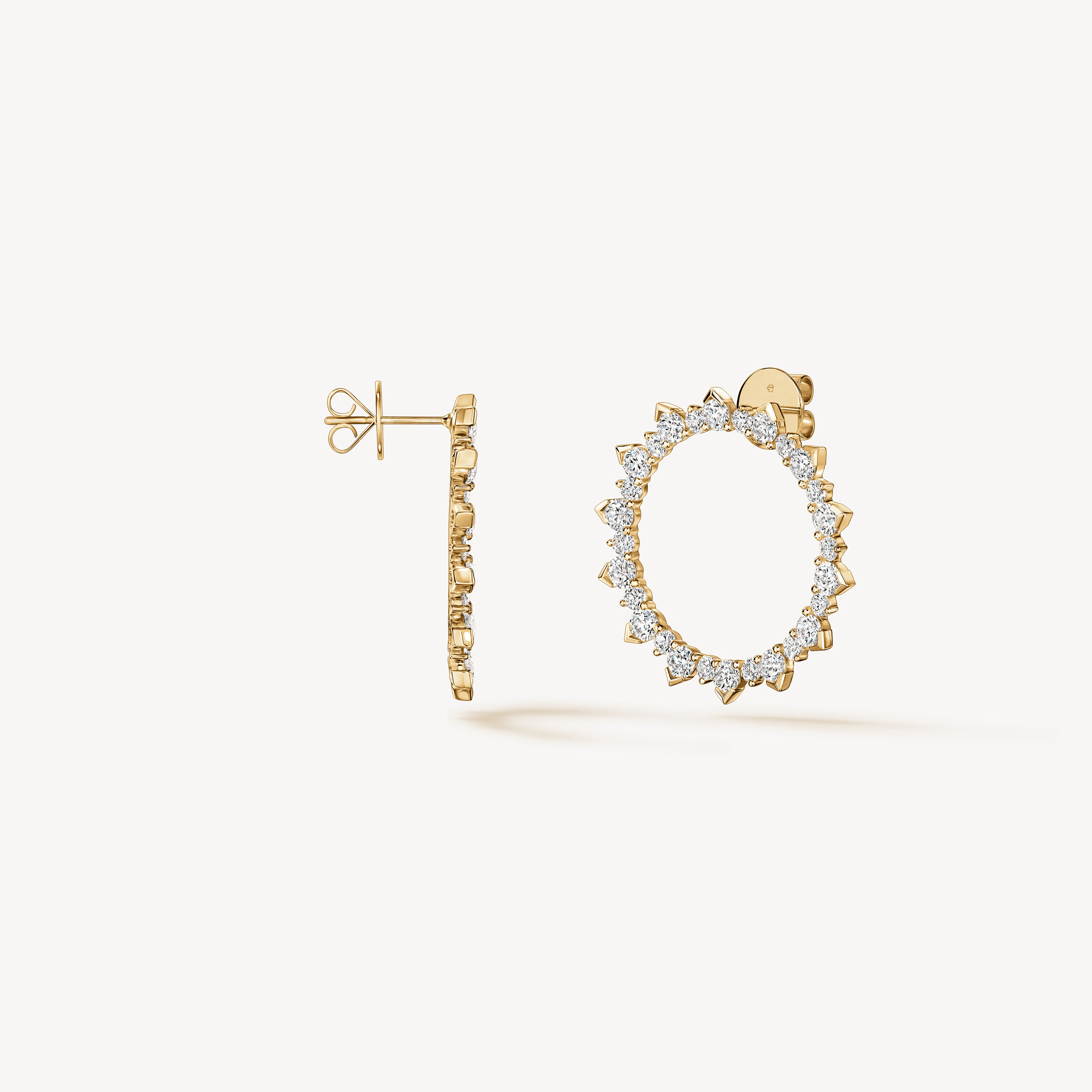 AERIAL Sunburst Earrings - Large, 18K Yellow Gold, large