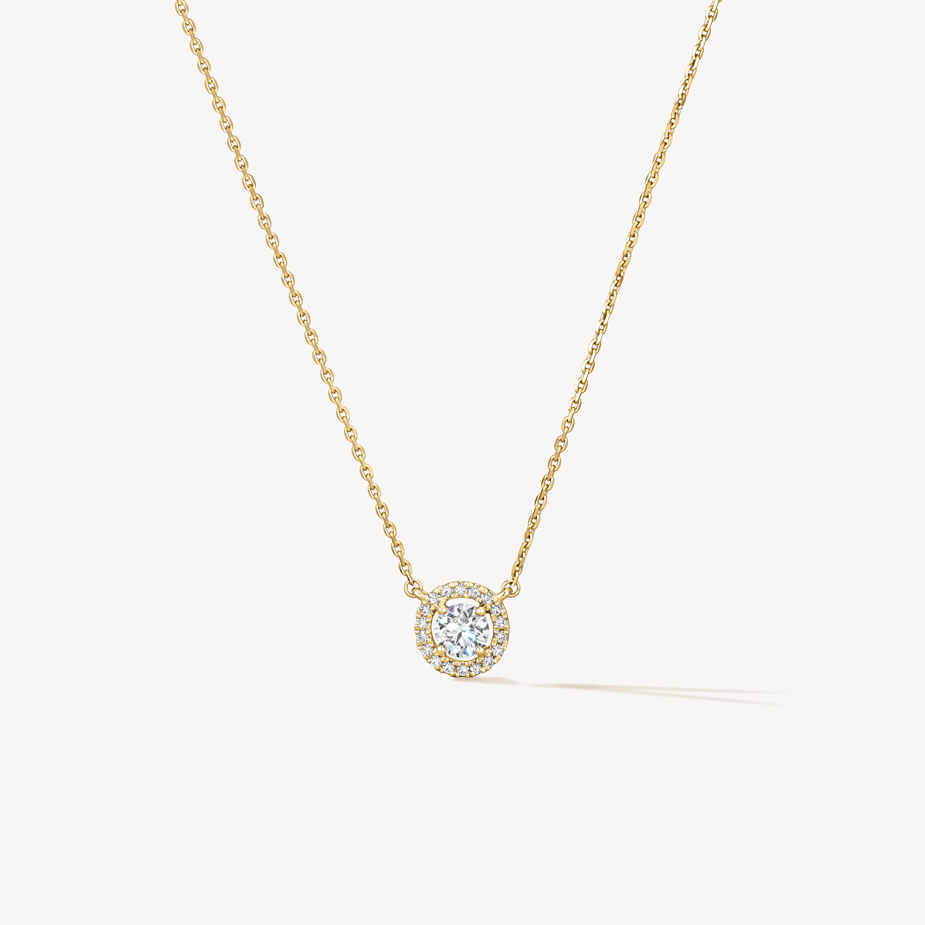 Joy Circle Pendant Necklace, 18K Yellow Gold, large
