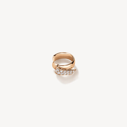 INSIDE/OUT Diamond Flip Ear Cuff, 18K Rose Gold, large
