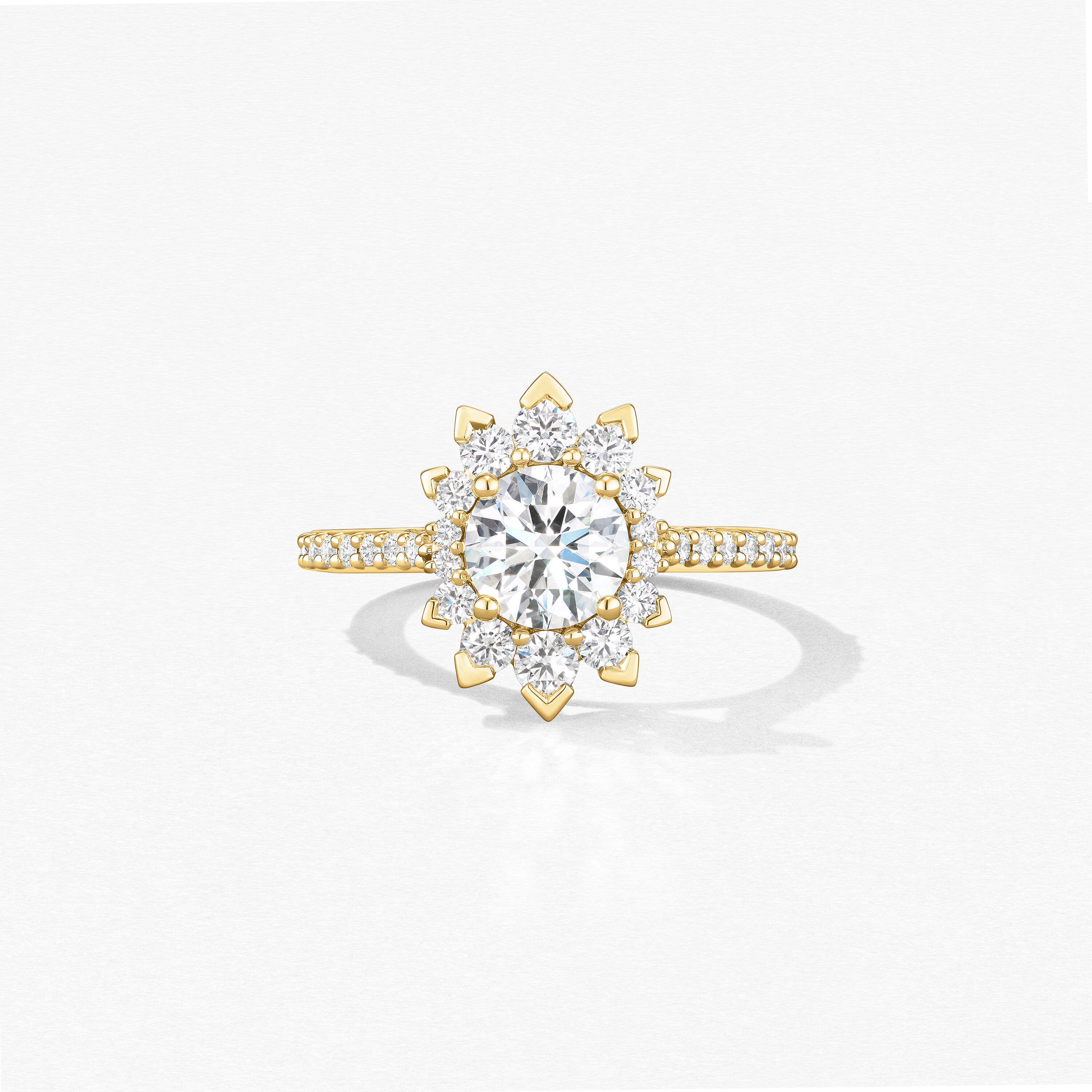 Behati Say It Your Way Oval Engagement Ring, 18K Yellow Gold, large