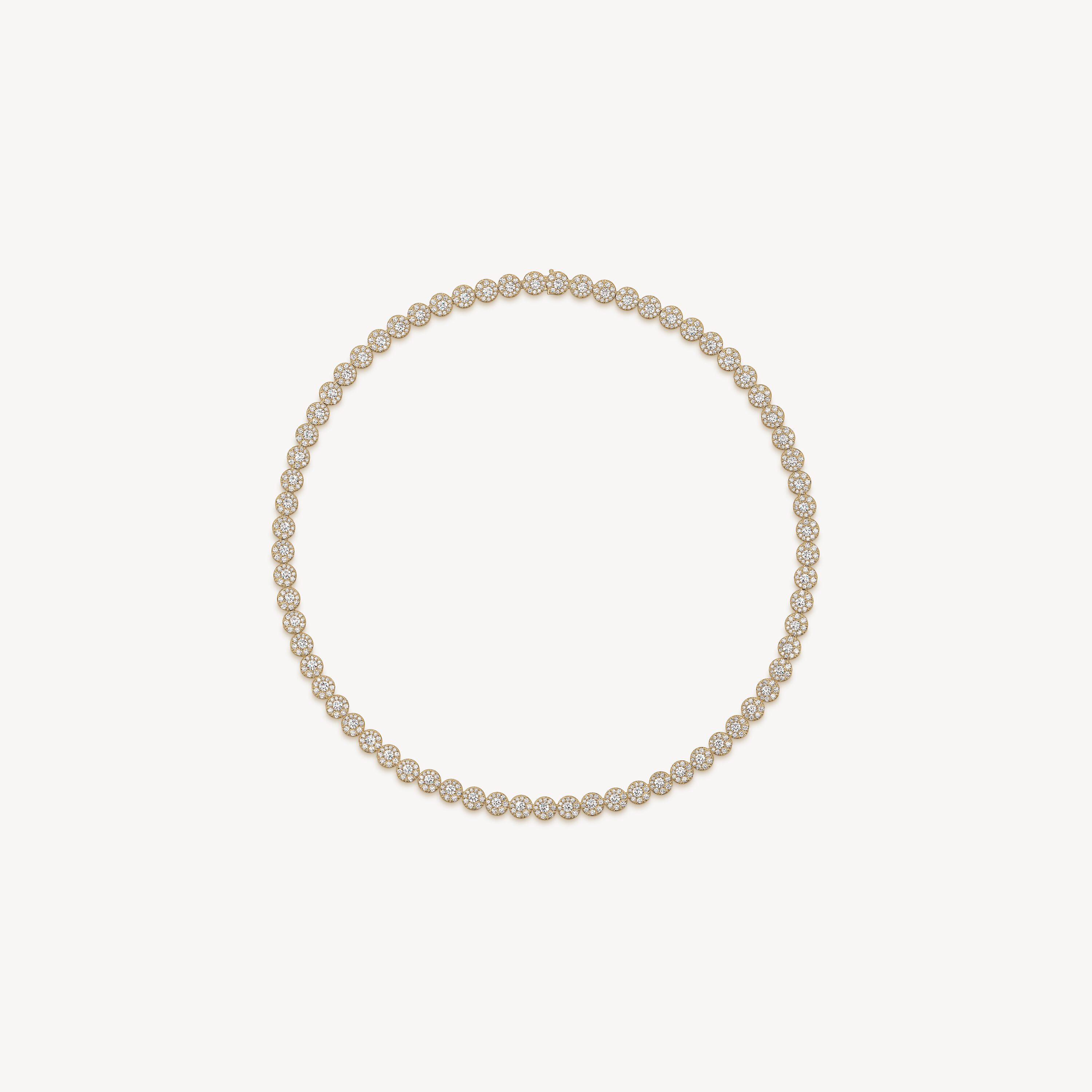 Tessa Line 钻石项链, 18K 黄金, large