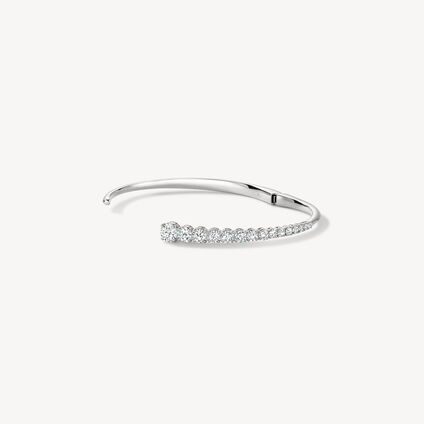 Icicle Diamond Bangle, 18K White Gold Icicle Diamond Bangle, 18K White Gold, large