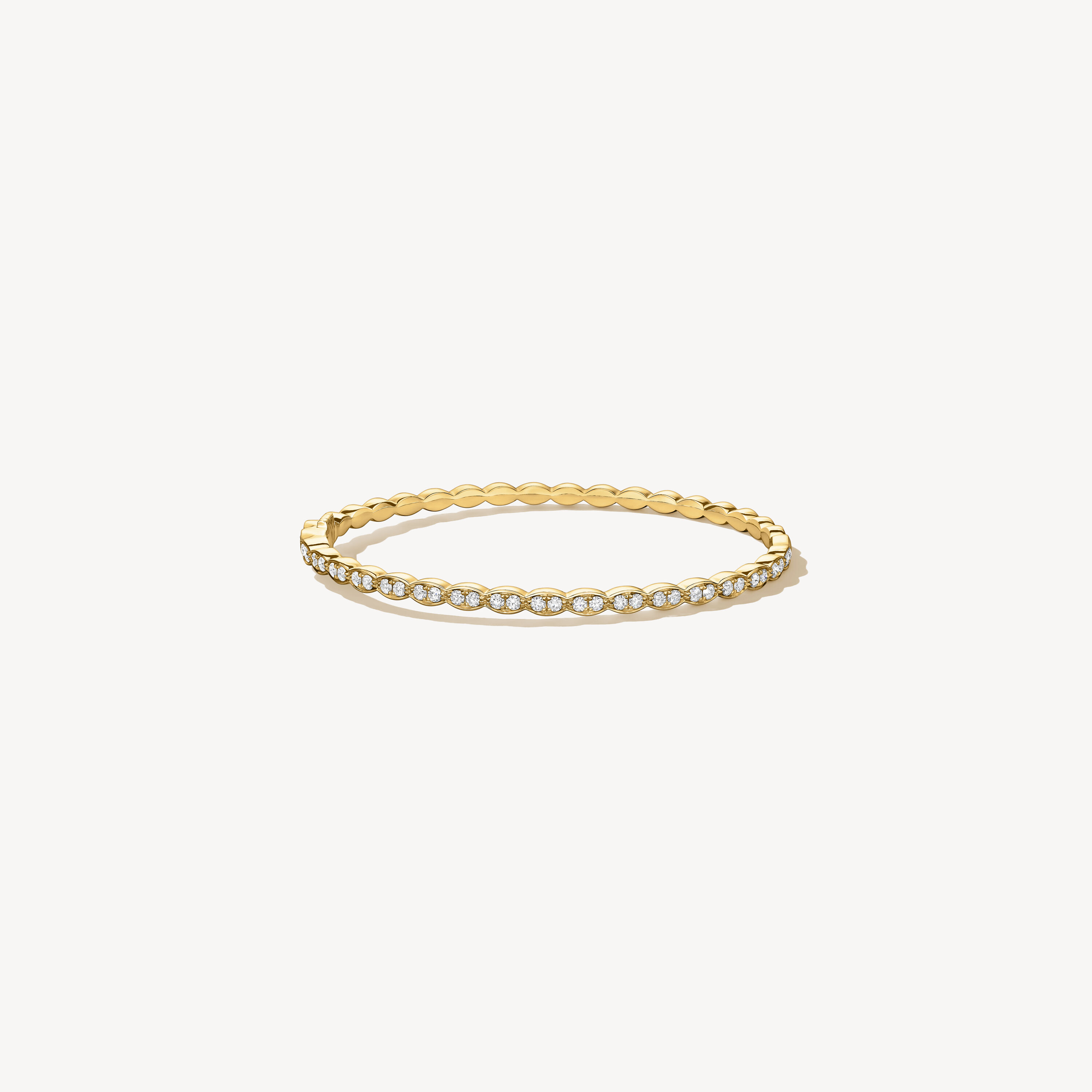 Lorelei Floral钻石手镯, 18K 黄金, large