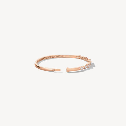 Aerial Dewdrop Bangle, 18K Rose Gold, large