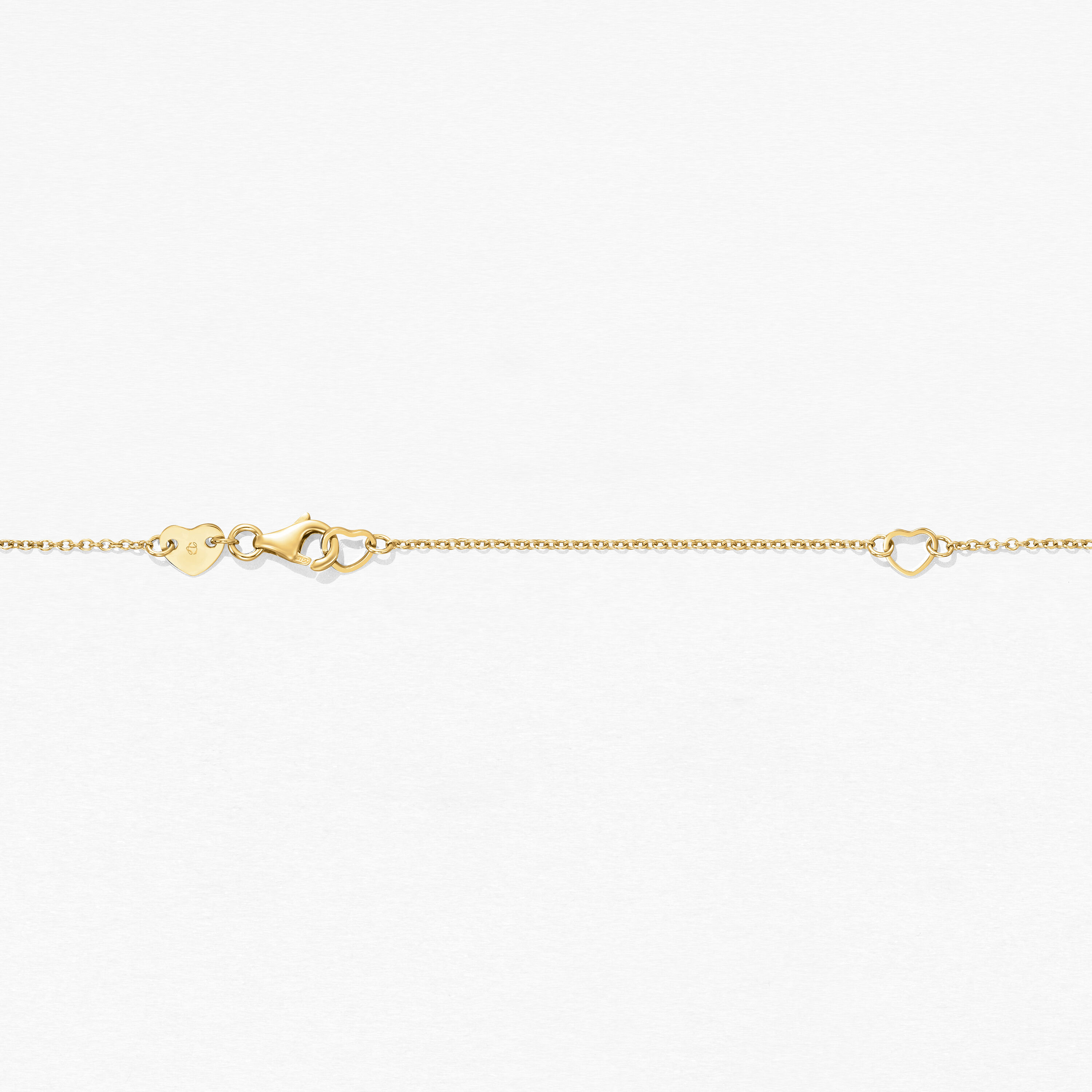 Tessa Circle 钻石项链, 18K 黄金, large