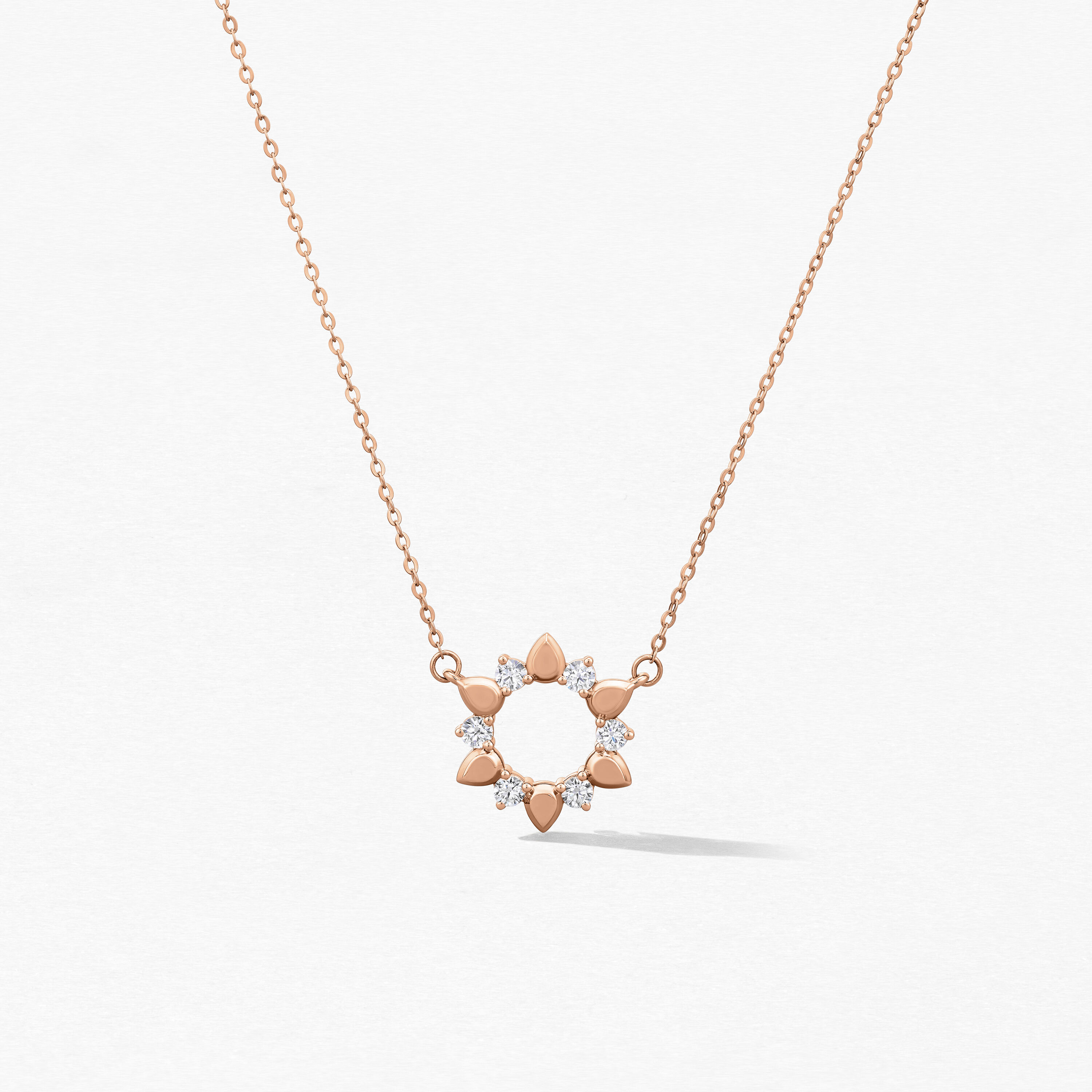 Aerial Eclipse Mini Pendant, 18K Rose Gold, large
