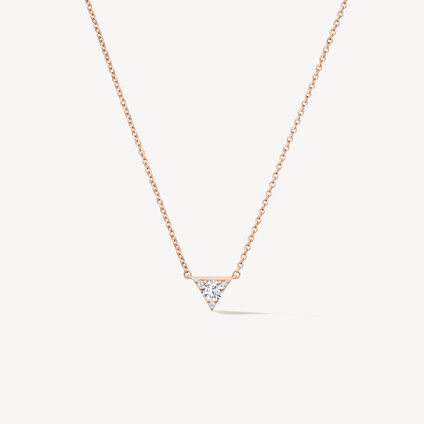 Triplicity Triangle 钻石项链, 18K 玫瑰金, large