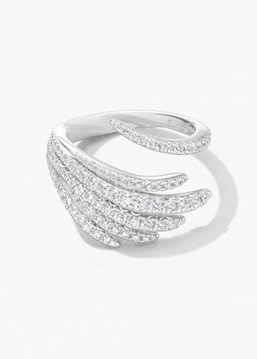 Vela Cocktail Ring, 18K White Gold Vela Cocktail Ring, 18K White Gold, large