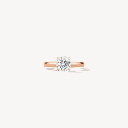 HOF Signature 订婚钻戒, 18K 玫瑰金, large