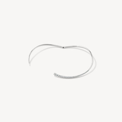 Icicle Diamond Choker, 18K White Gold, large