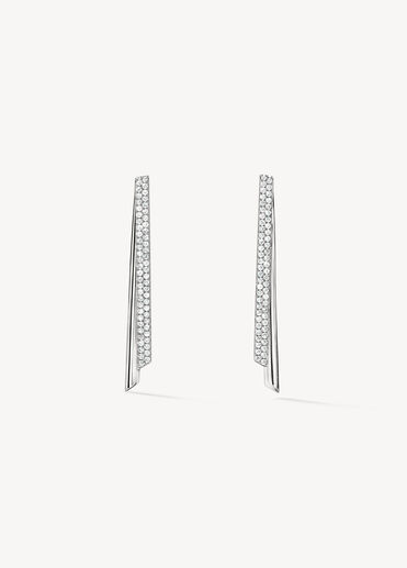INSIDE/OUT Diamond Stiletto Flip Earrings, 18K White Gold INSIDE/OUT Diamond Stiletto Flip Earrings, 18K White Gold, large