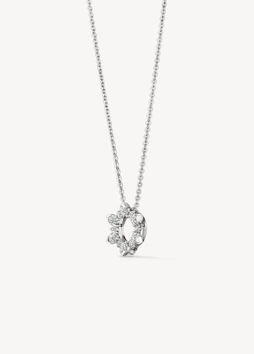 AERIAL Sunburst Enhancer Pendant Necklace, 18K White Gold AERIAL Sunburst Enhancer Pendant Necklace, 18K White Gold, large