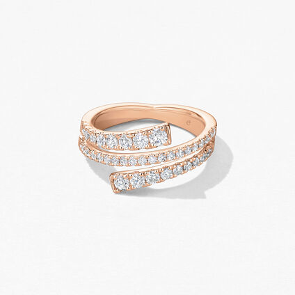 Grace Wrap Ring, 18K Rose Gold, large