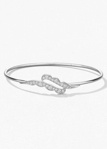 Lorelei Ribbon Flexi Bangle, 18K White Gold Lorelei Ribbon Flexi Bangle, 18K White Gold, large