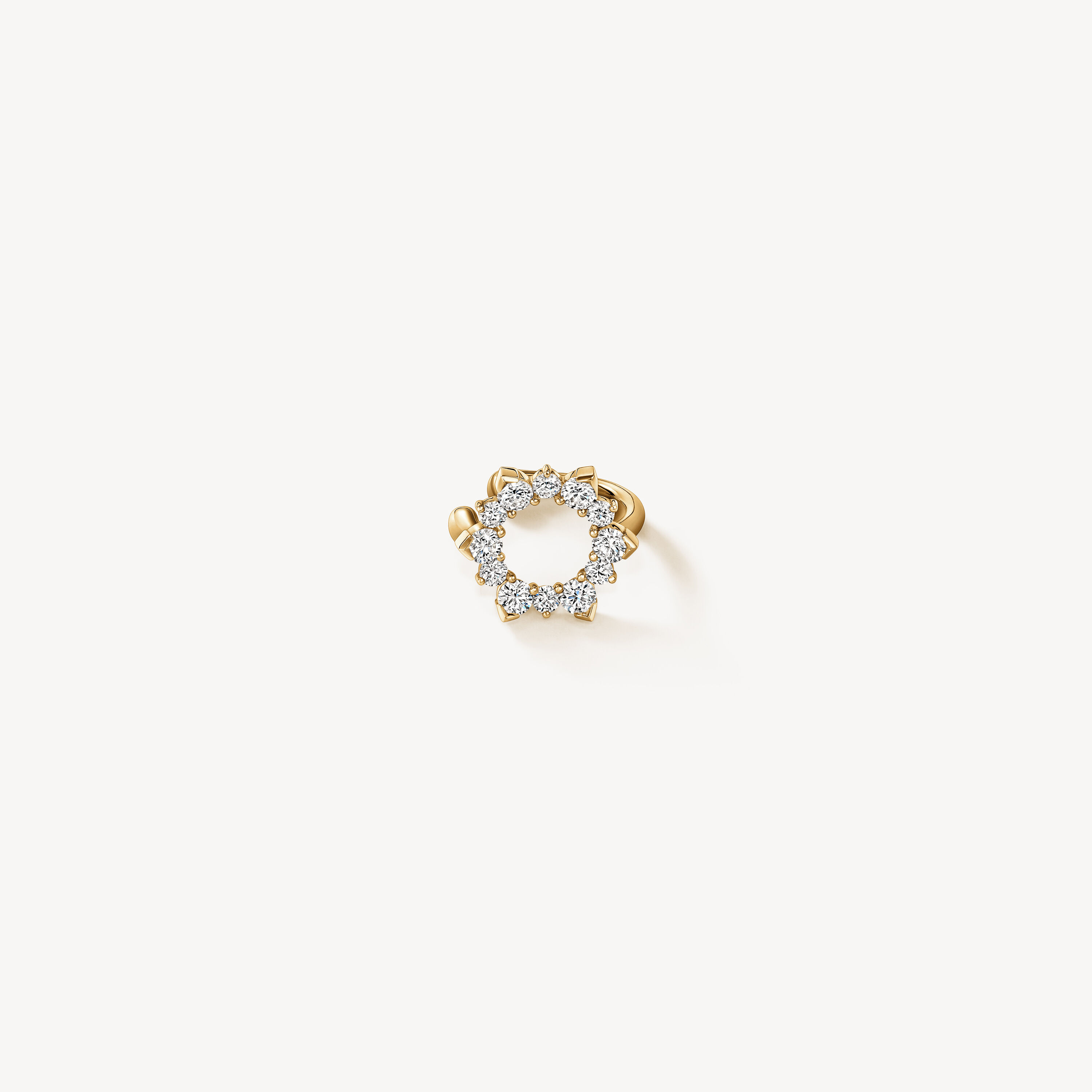 Aerial Open Sunburst Ear Cuff, 18K Yellow Gold, large