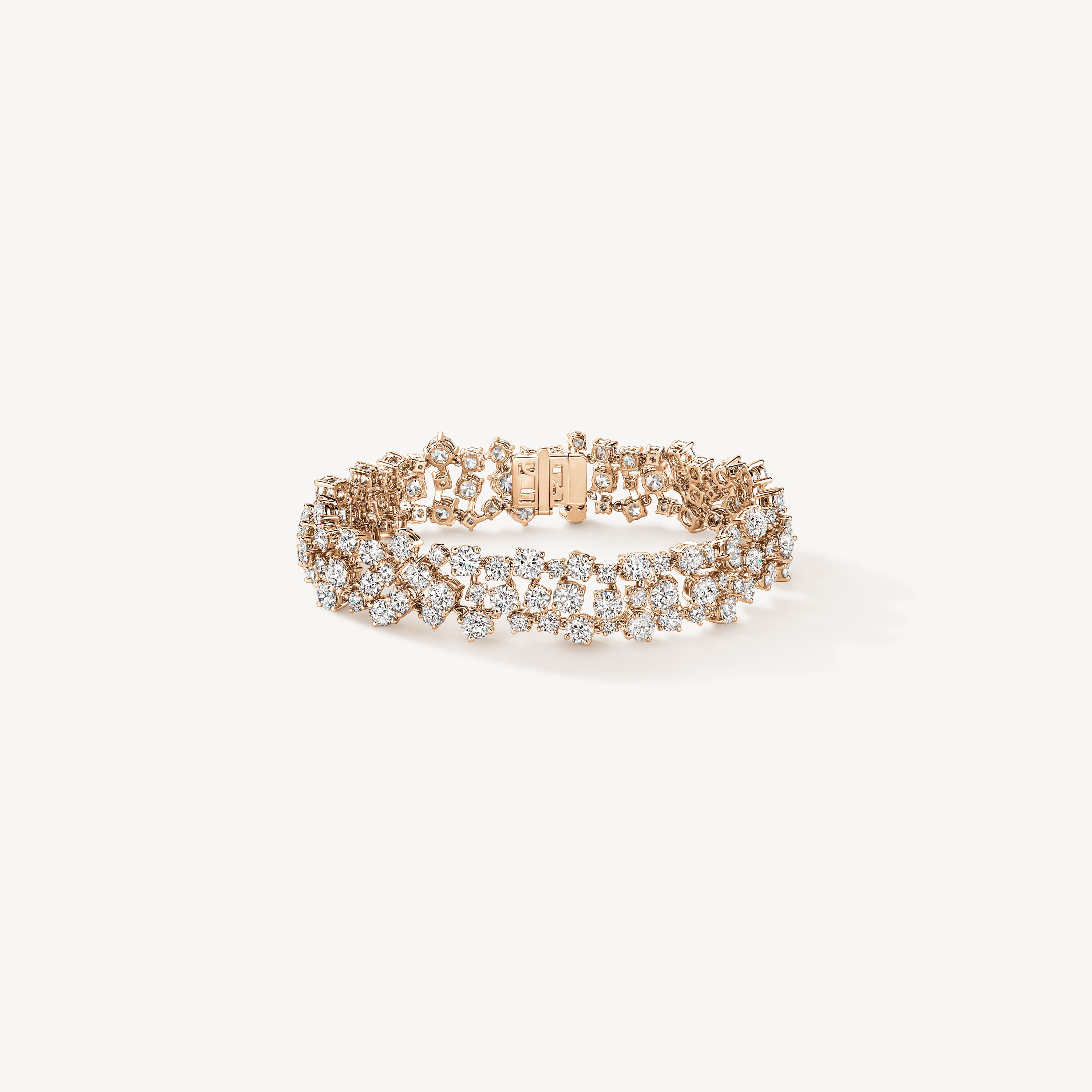 Starlight Diamond Bracelet, 18K Rose Gold, large