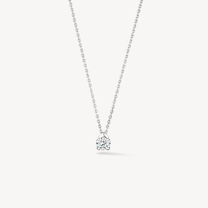 AERIAL 钻石项链, 18K 白金, large