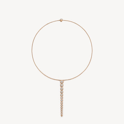 DREAM CIRCLE 可转换式钻石项链, 18K 玫瑰金, large