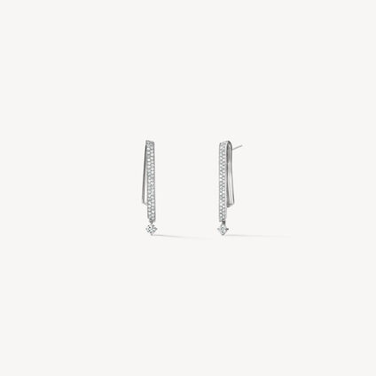 INSIDE/OUT Stiletto Flip 钻石耳环, 18K 白金, large