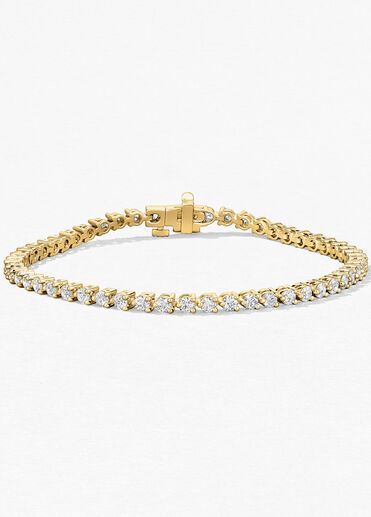 Temptation Three-Prong Bracelet, 18K Yellow Gold Temptation Three-Prong Bracelet, 18K Yellow Gold, large