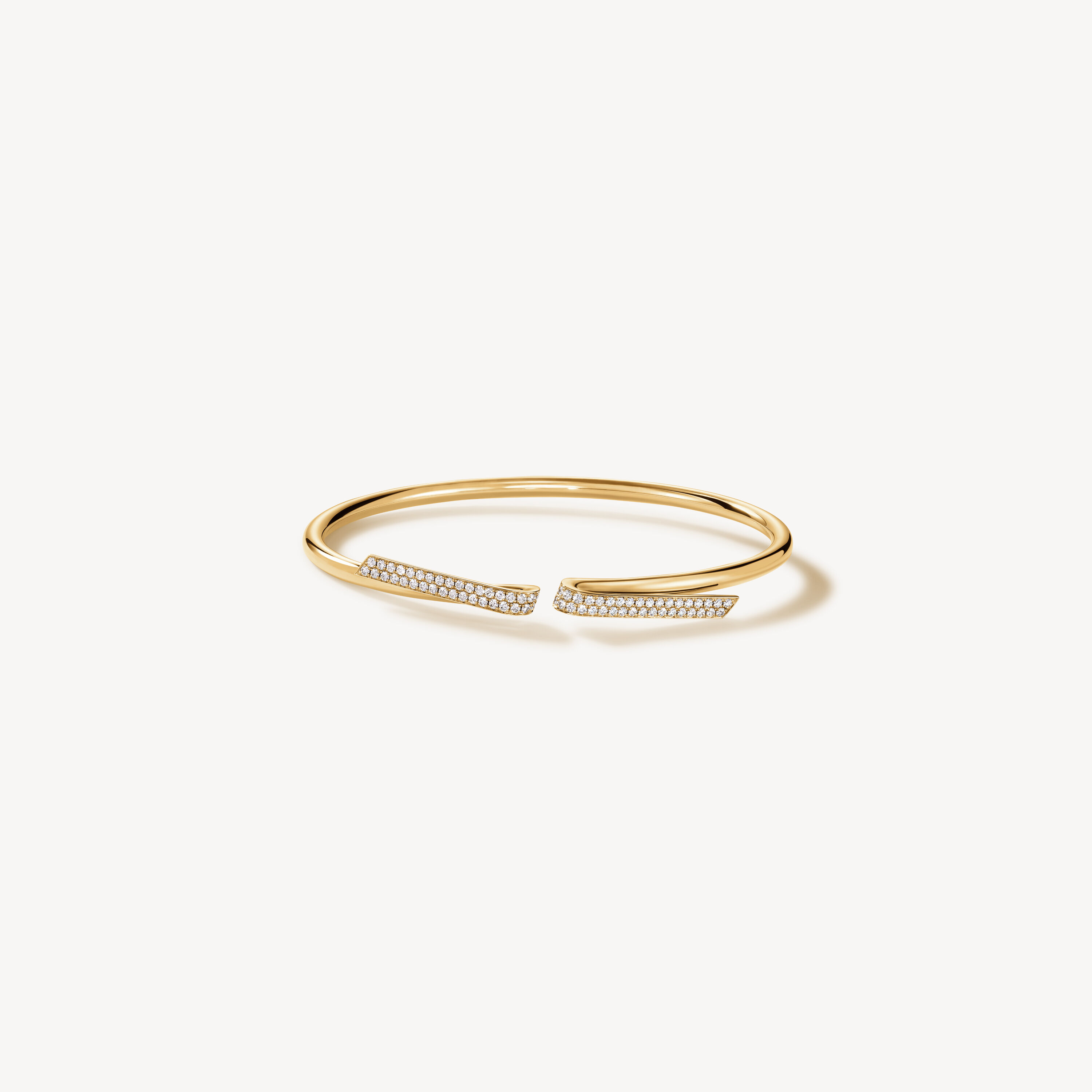 INSIDE/OUT Diamond Flexi Bangle, 18K Yellow Gold, large