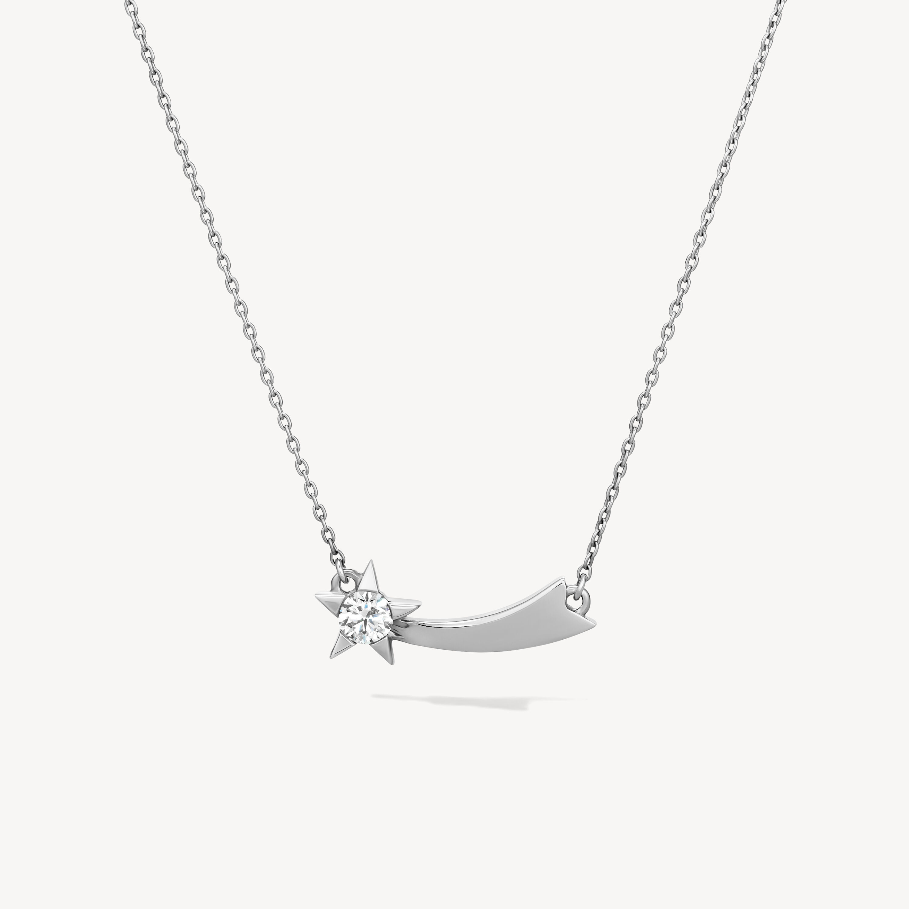 Illa 钻石项链, 18K 白金, large