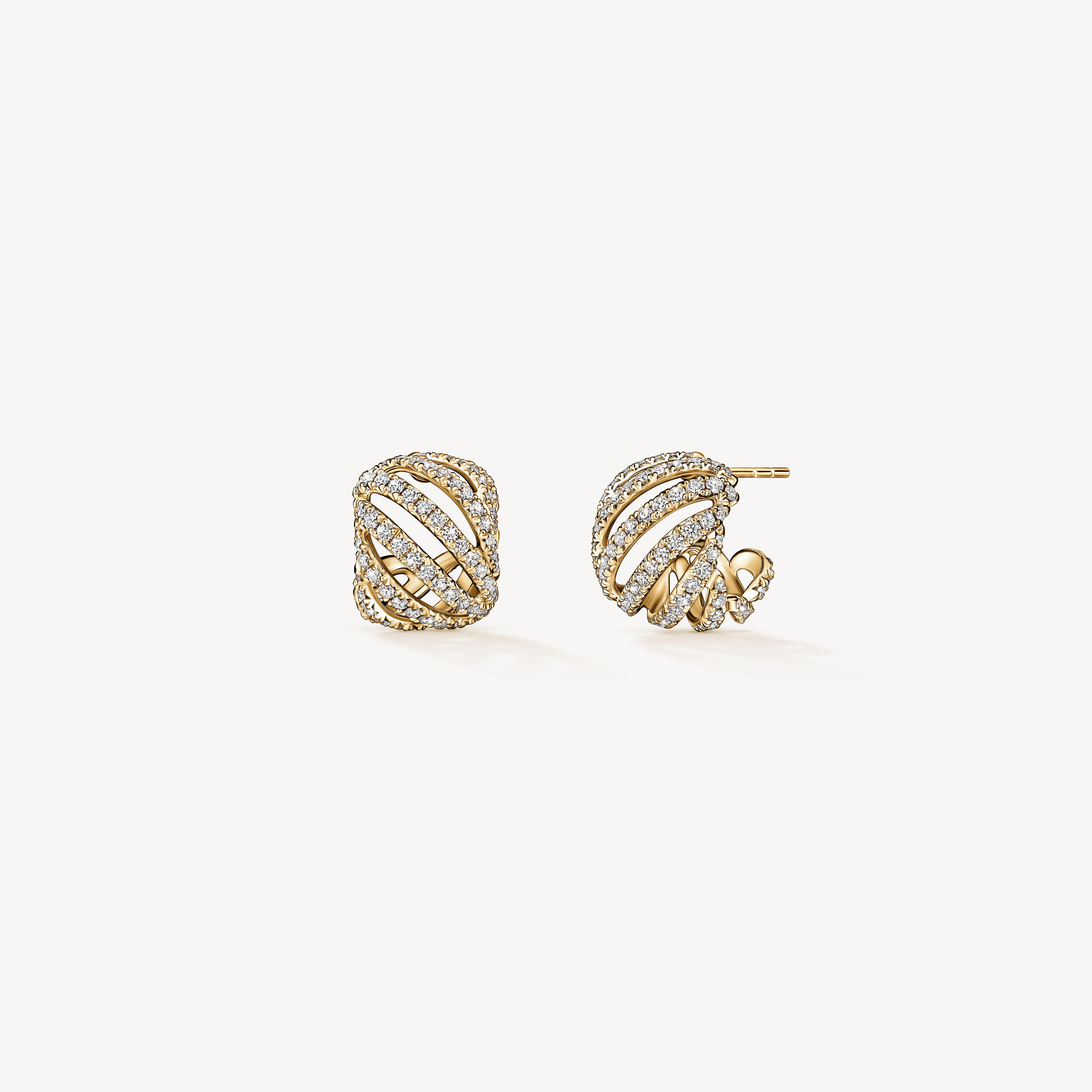 VELA Ethereal Huggies, 18K Yellow Gold, large