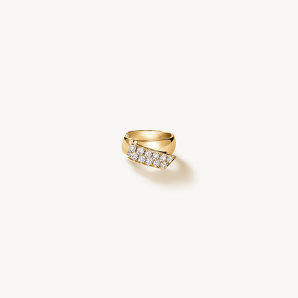 INSIDE/OUT Diamond Flip Ear Cuff, 18K Yellow Gold INSIDE/OUT Diamond Flip Ear Cuff, 18K Yellow Gold, large