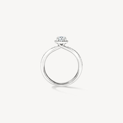 Timeless Hidden Halo Engagement Ring, , large