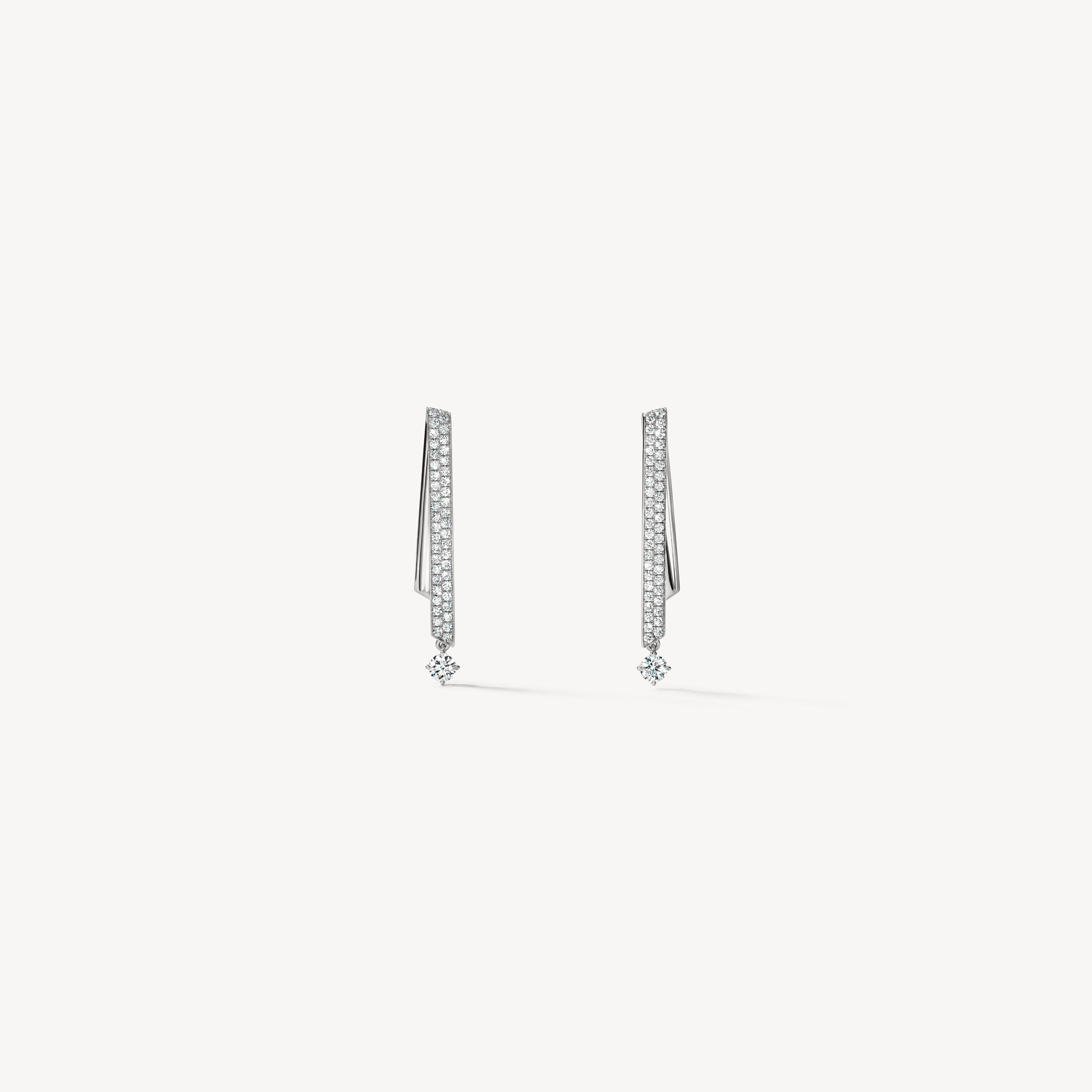 INSIDE/OUT Stiletto Flip 钻石耳环, 18K 白金, large