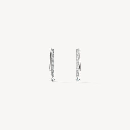 INSIDE/OUT Stiletto Flip 钻石耳环, 18K 白金, large