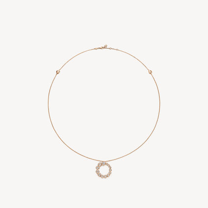 DREAM CIRCLE 可转换式钻石项链, 18K 玫瑰金, large