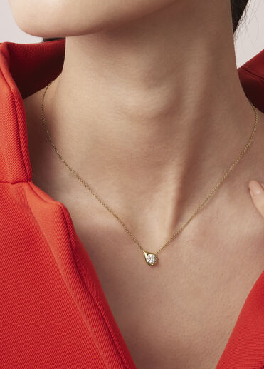 LU Droplet Pendant, 18K Rose Gold LU Droplet Pendant, 18K Rose Gold, large