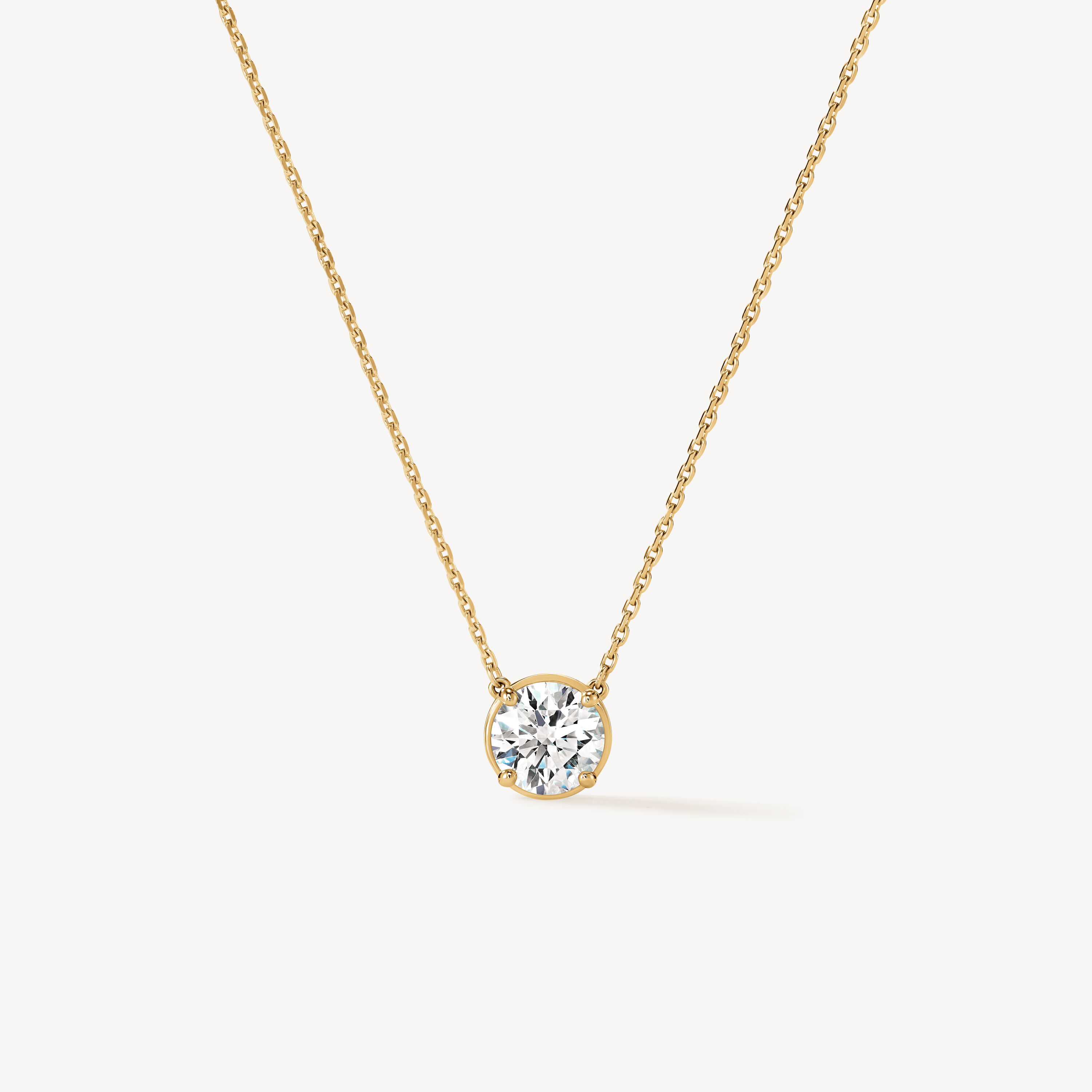 Celebration 钻石项链, 18K 黄金, large