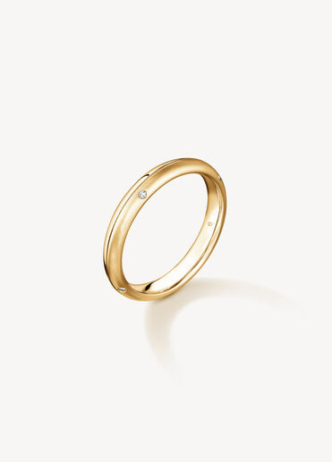 LOVE Satin Finish Band, 18K Yellow Gold LOVE Satin Finish Band, 18K Yellow Gold, large