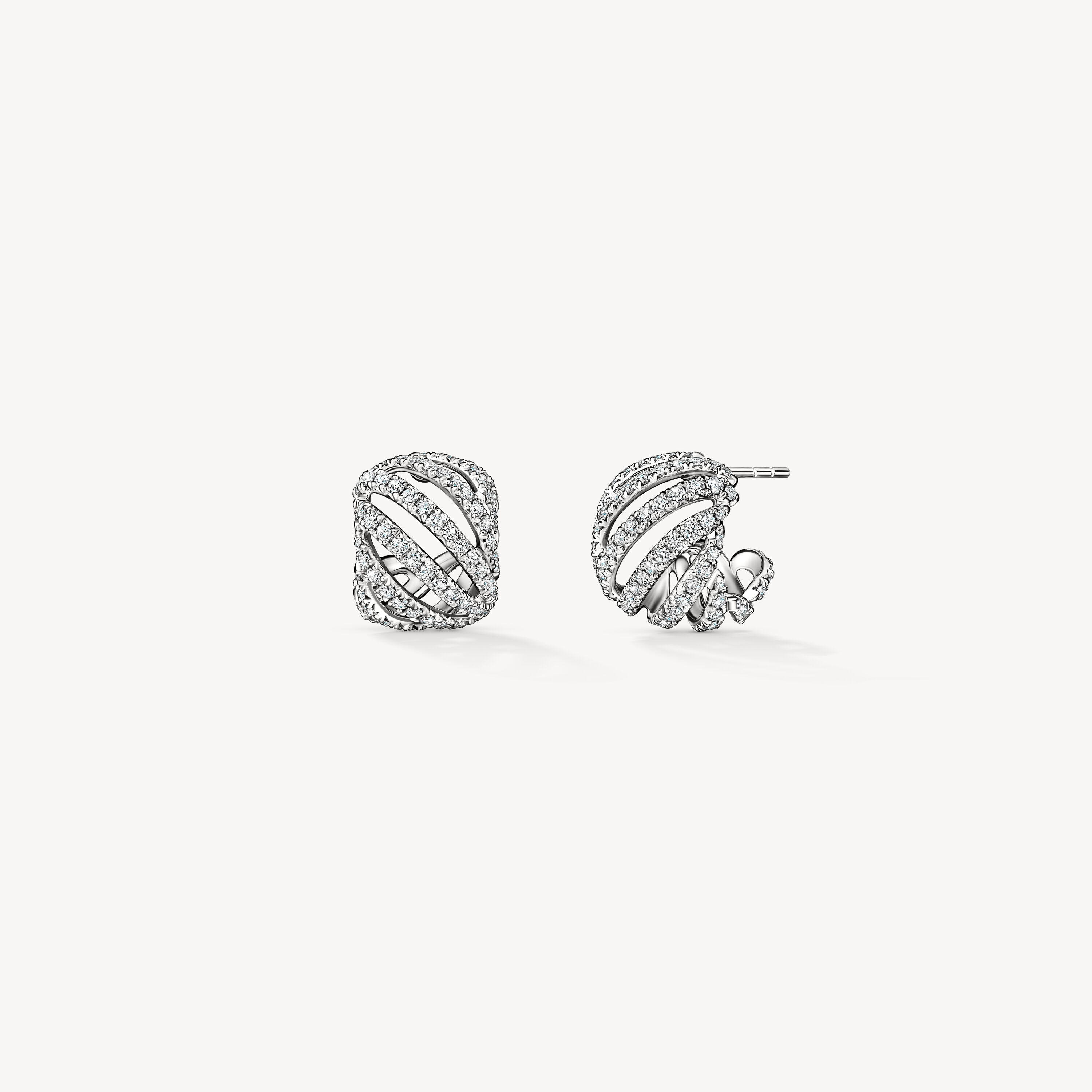 VELA Ethereal Huggies, 18K White Gold, large